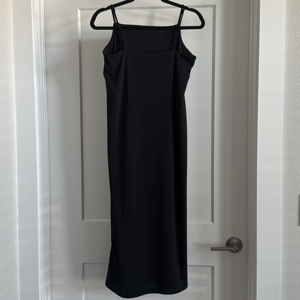 H&M Black Jersey Slip Dress - Size S, Elegant & Minimalist - Picture 3 of 8